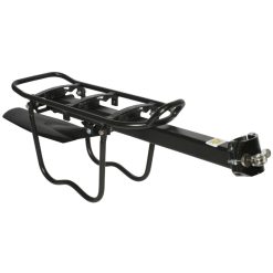 Porte Bagage Velo Arriere A Fixation Rapide Gravity Alu Noir Avec Protection Laterale Pour Sacoche (Sur Tige de Selle)