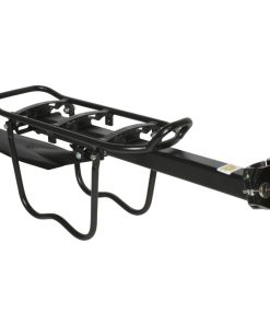 Porte Bagage Velo Arriere A Fixation Rapide Gravity Alu Noir Avec Protection Laterale Pour Sacoche (Sur Tige de Selle)