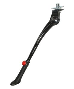 Bequille Velo Laterale Avec Plaque Gravity 24-29" Renforce Reglable Sans Outil Alu Noir