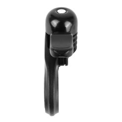 Sonnette Ping Newton Mini Alu Noir Fixation Cintre Guidon 25,4-28,6mm (Vendu A L'Unite)