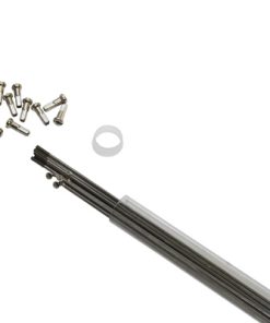 Rayon Inox Argent 2mm L 272mm Tete Coudee Avec Ecrou (Tube de 10)