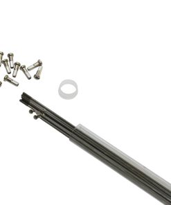 Rayon Inox Argent 2mm L 280mm Tete Coudee Avec Ecrou (Tube de 10)