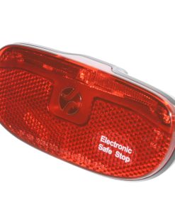 Eclairage Velo A Dynamo Arriere Sur Porte-Bagage Spanninga Safe Avec Option Stop Entraxe 50mm + 80mm (Vendu A L'Unite En Vrac Pour Offre Speciale) Noir