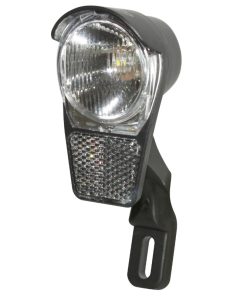 Eclairage Velo A Dynamo Avant Sur Fourche Spanninga Galeo Led 4.5 Lux On-Off (Livre Avec Cable) (43mm) Noir
