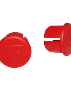Bouchon de Cintre Guidon Route Velox Rouge (Sur Carte Par 2)