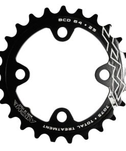 Plateau VTT 4 Branches D.64 Miche 25 Dents Interieur Triple-Double Noir