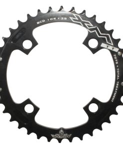 Plateau Vae-E-Bike 4 Branches D.104 Pour Yamaha Miche 38 Dents Exterieur Triple-Double Noir