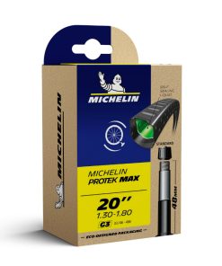 Chambre a Air Velo 20 X 1.30-1.80-450A Michelin Protek Max G3 Valve Standard Avec Liquide Anti-Crevaison (Offre Speciale)