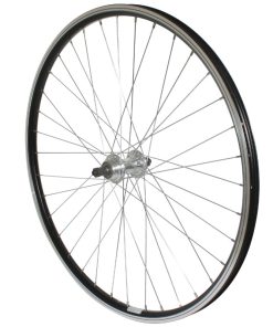 Roue VTT Patin Blocage 26" Gravity Arriere Alu Noir Double Paroi Moyeu Alu Roue Libre 7-6V