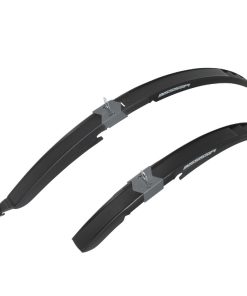 Garde Boue City-VTC Rapide 28" Polisport Mississipi Noir Av+Ar Pour V-Brake-Disque (Paire)