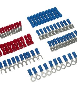 Cosse Electrique Pre-Isolee Universelle Bleu + Rouge Pour Fil 0,5 À 2,5 mm² (Assortiment Sachet de 70 Pieces) -Gravity-