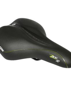 Selle Newton City Confort Fluidy Femme Noir Moderate 270X195mm Rail Acier Noir Avec Shok Absorber