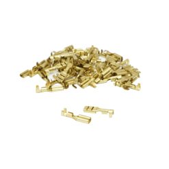 Cosse Electrique Laiton Non Isolee Plate Femelle 2.8 X 1 Rs 7785 (Vendu Au Sachet de 50 Pieces) -Selection Gravity-