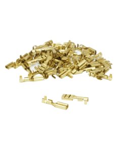 Cosse Electrique Laiton Non Isolee Plate Femelle 2.8 X 1 Rs 7785 (Vendu Au Sachet de 50 Pieces) -Selection Gravity-