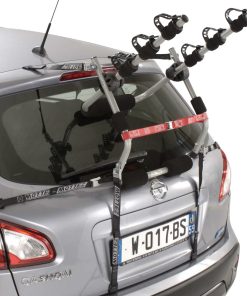 Porte Velo de Coffre Mottez Ariane 6 Sangles Pour 3 Velos - Fabrication Francaise Homologue Ce - Charge Maxi 45Kgs (Produit 100% Monte Haut de Gamme)