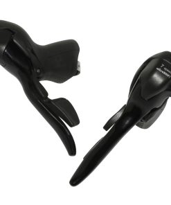Levier-Manette Route Patin Microshift 7V. Triple Alu Noir Compatible Shimano (Paire Sachet Pour Atelier)