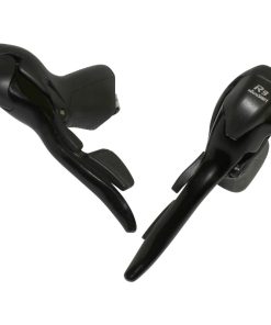 Levier-Manette Route Patin Microshift 9V. Triple Alu Noir Compatible Shimano (Paire Sachet Pour Atelier)