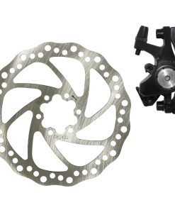 Frein A Disque VTT Mecanique Av (Etrier + Disque) 160 mm Post Mount + Adaptateur International Compatible Av 160 mm et Ar 140 mm