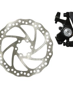 Frein A Disque VTT Mecanique Ar (Etrier + Disque) 160 mm Post Mount + Adaptateur International Compatible Ar 160 mm et Va 180 mm