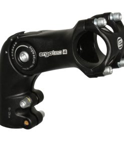Potence VTT -Urbain-Trekking Ergotec Reglable Octopus Rehausse Alu Noir 31,8 L 90mm Pour Fourche 1"1-8 (Homologue Niveau 4)