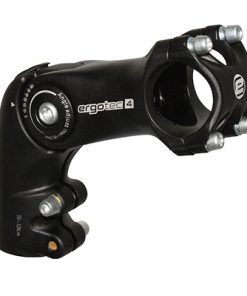 Potence VTT -Urbain-Trekking Ergotec Reglable Octopus Rehausse Alu Noir 25.4 L 110mm Pour Fourche 1"1-8 (Homologue Niveau 4)
