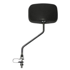 Retroviseur Velo Gauche Ou Droit Newton Rectangle Noir Fixation Collier Tige 190mm Reglable 22.2mm (Miroir 11X8 Cm)