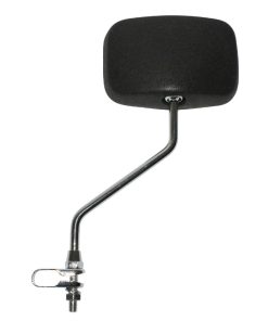 Retroviseur Velo Gauche Ou Droit Newton Rectangle Noir Fixation Collier Tige 190mm Reglable 22.2mm (Miroir 11X8 Cm)