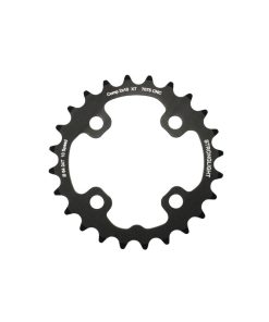 Plateau VTT 4 Branches D.64 Pour Shimano Xt M785 Stronglight Double 24 Dents Interieur Noir (Pour Exterieur 38 Dents) Non Filete - Epaisseur 3.5mm 10V.