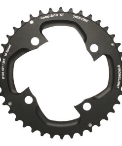 Plateau VTT 4 Branches D.104 Pour Shimano Xt M785 Stronglight Double 40 Dents Exterieur Noir (Pour Interieur 28 Dents) Non Filete - Epaisseur 5mm 10V.