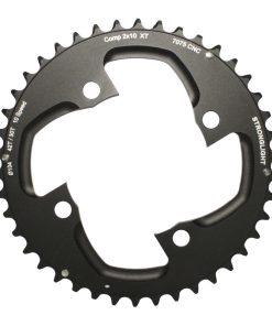 Plateau VTT 4 Branches D.104 Pour Shimano Xt M785 Stronglight Double 42 Dents Exterieur Noir (Pour Interieur 30 Dents) Non Filete - Epaisseur 5mm 10V.