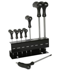 Outil Cle Allen Gravity Prise En T + Tete Spherique 2-2,5-3-4-5-6-8-10 (Jeu de 8 Pieces)