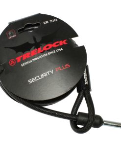 Antivol Velo Cable A Boucle Pour Fer A Cheval Trelock Zr310 Plug Noir 1M Diam 10 mm (Profondeur Plug Fixation 50 mm et Diam 9.6 mm)