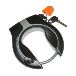 Antivol Velo Fer A Cheval Axa Victory Noir Mat-Argent - Securite Niveau 14-15 - Compatible Plug