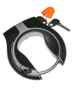 Antivol Velo Fer A Cheval Axa Victory Noir Mat-Argent - Securite Niveau 14-15 - Compatible Plug