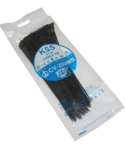 Collier de Serrage Nylon Type Rilsan 2,5X200mm Noir (Vendu Par 100) -Gravity-