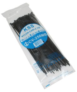 Collier de Serrage Nylon Type Rilsan 3,6X250mm Noir (Vendu Par 100) -Gravity-