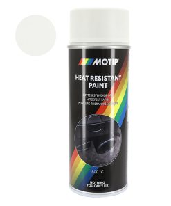 Bombe de Peinture Motip Pro Haute Temperature 800 Blanc Aerosol 400 ml (04036)