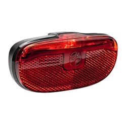 Eclairage Velo Pour Moyeu Dynamo Arriere Sur Porte-Bagage Spanninga Lineo Xd Entraxe 50 et 80mm Noir