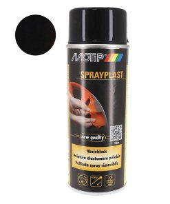Bombe de Peinture Motip Sprayplast Noir Brillant Aerosol 400 ml (396526)