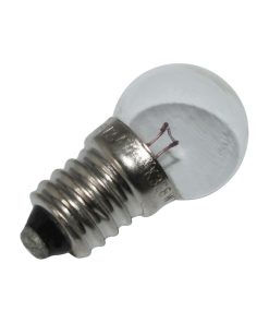 Ampoule-Lampe Velo 6V 2,4W Culot E-10 Graisseur Blanc A Visser (Feu de Position Avant) (Vendu A L Unite) -Flosser-