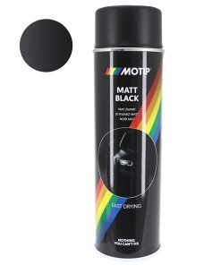 Bombe de Peinture Motip Pro Acrylique Mat Noir Aerosol 500 ml (04006)