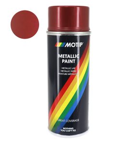 Bombe de Peinture Motip Pro Metal Rouge Aerosol 400 ml (04045)