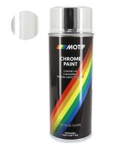 Bombe de Peinture Motip Pro Effet Chrome Aerosol 400 ml (04060) (Attention Ne Pas Couvrir de Vernis)