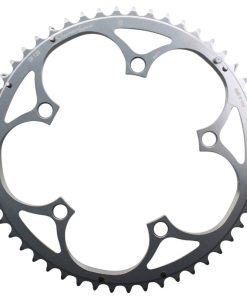 Plateau Route 5 Branches D.130 Miche 52 Dents Exterieur Type Shimano Argent 9-10V.