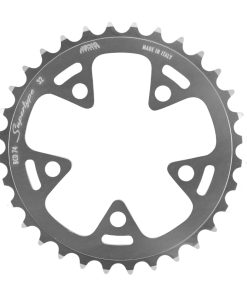 Plateau Route 5 Branches D.74 Miche 32 Dents Triple Argent Alu 9-10V.