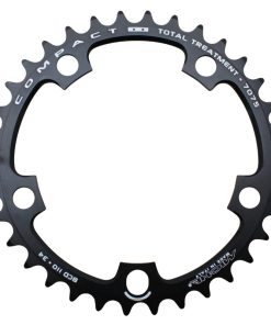 Plateau Route 5 Branches D.110 Miche 34 Dents Interieur Type Shimano et Campagnolo Alu Noir 9-10V.