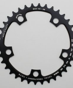 Plateau Route 5 Branches D.110 Miche 36 Dents Interieur Type Shimano et Campagnolo Alu Noir 9-10V.
