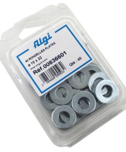 Rondelle Plate Acier Diam 10X22 (Blister de 40) (00836601) -Algi-
