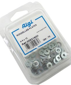 Rondelle Plate Acier Diam 4X10 (Blister de 70) (00821600) -Algi-
