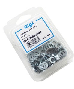 Rondelle Plate Acier Diam 6X12 (Blister de 100) (00826600) -Algi-